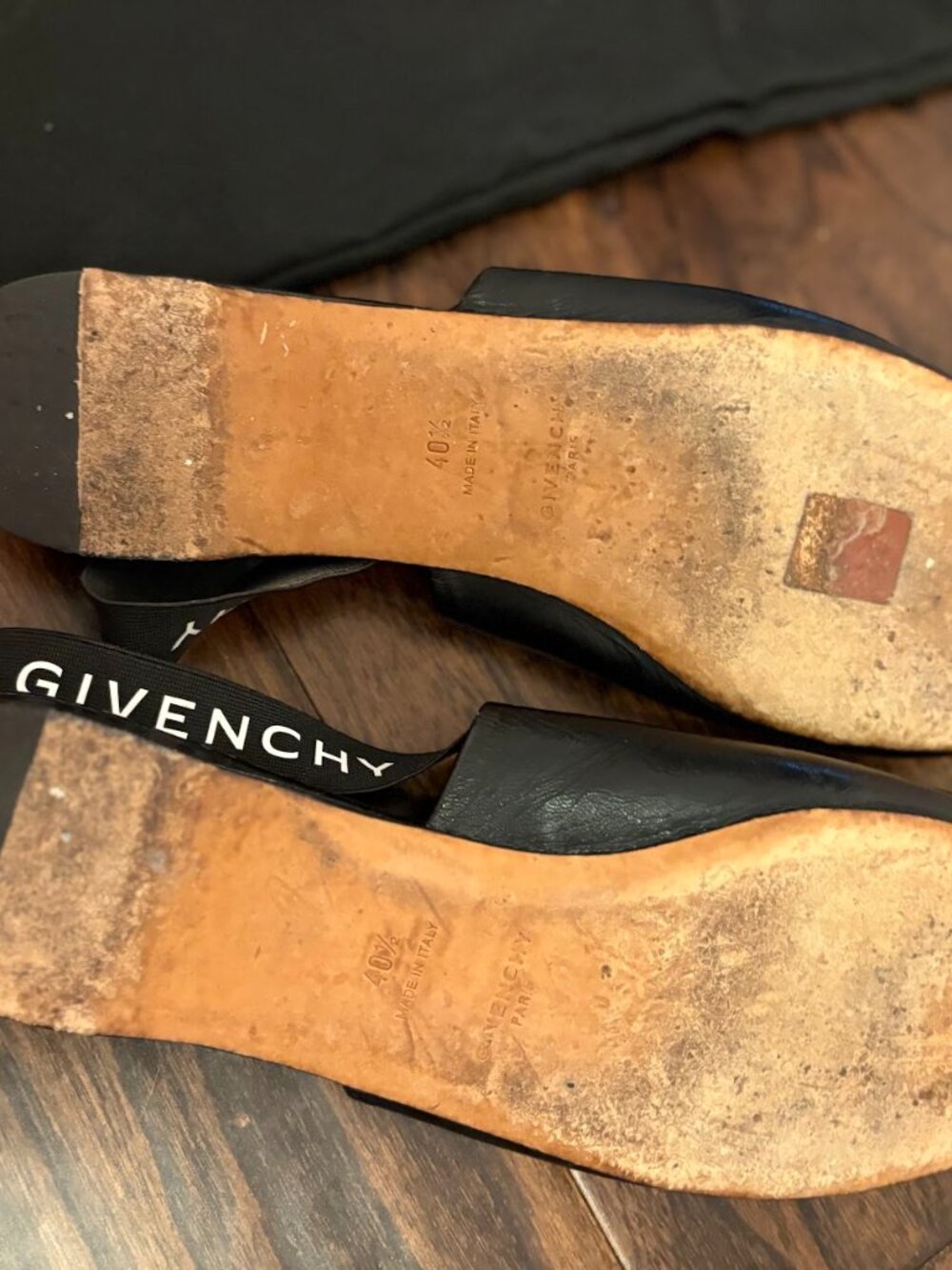 Givenchy Rivington Logo Slingback Flats